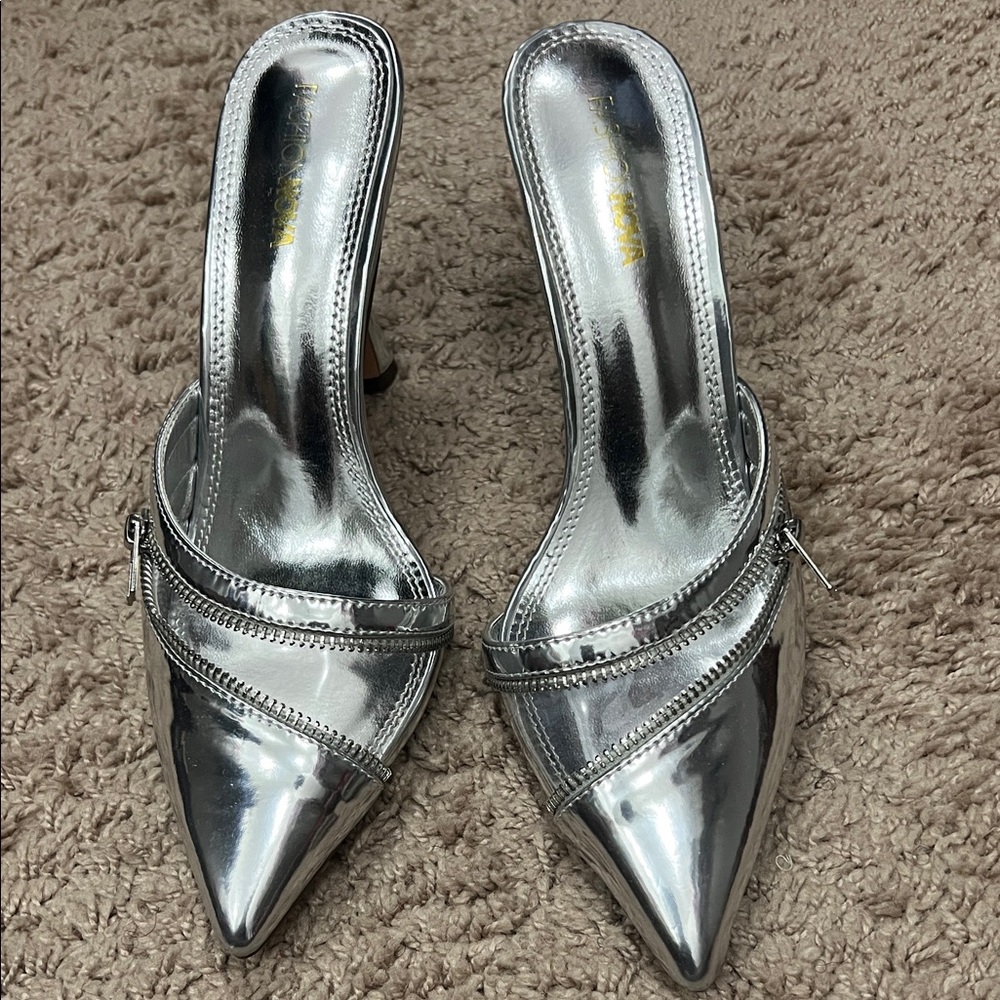 Silver Women's Heels